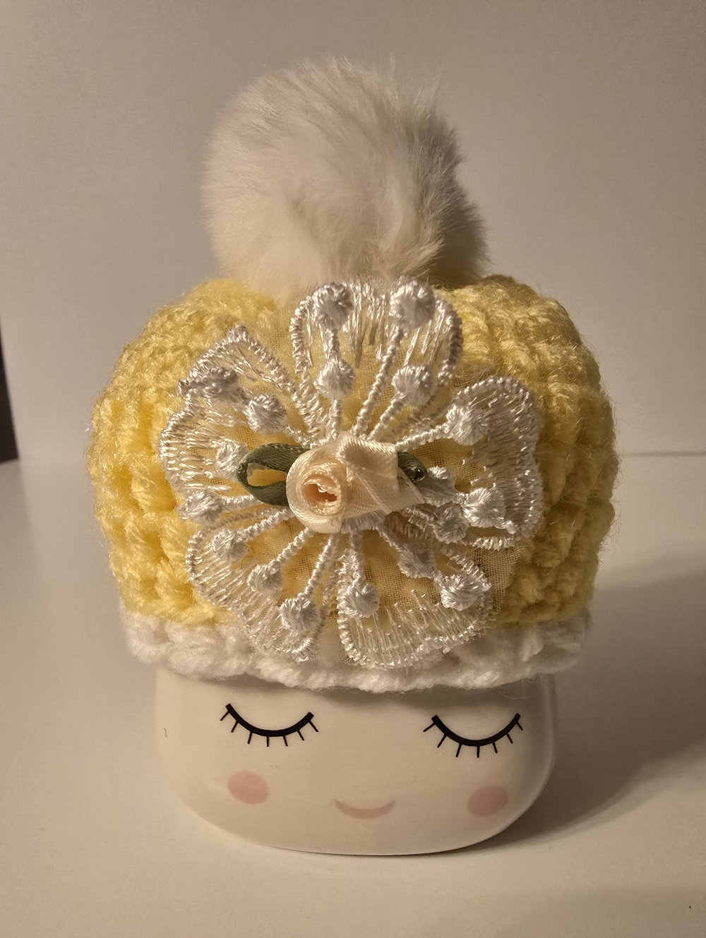 Spring Flower Marshmallow Mug Hat
